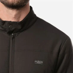 TravisMathew Interlude Full Zip Golf Jacket 12 TravisMathew Interlude Full Zip Golf Jacket -Golf Apparel Store Travis Mathew SS21 Interlude Sweater Jacket 1MT003 0BLK Code SWTRA018 M Black Model 2