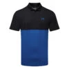 Under Armour Performance Blocked Golf Polo Shirt -Golf Apparel Store Under Armour AW22 Performance Blocked Polo Shirt 1370109 002 SHUND294 XXXL Black Versa Blue Versa Blue Front