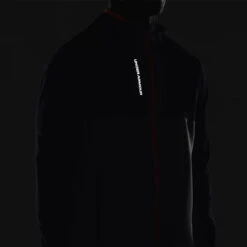 Under Armour Storm Daytona Full Zip Hoodie -Golf Apparel Store Under Armour AW22 Storm Daytona Full Zip Sweater 1373412 012 SWUND184 Pitch Gray Black Reflective Model 2
