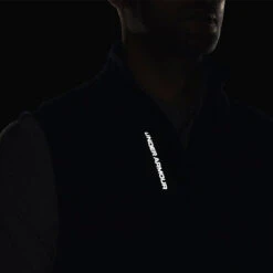 Under Armour Storm Daytona 1/2 Zip Golf Vest -Golf Apparel Store Under Armour AW22 Storm Daytona Vest Wind Top 1373408 408 WTUND092 Academy Academy Reflective Model 2