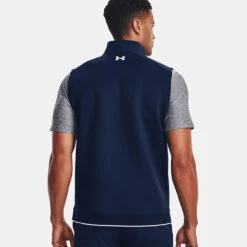 Under Armour Storm Daytona 1/2 Zip Golf Vest -Golf Apparel Store Under Armour AW22 Storm Daytona Vest Wind Top 1373408 408 WTUND092 Academy Academy Reflective Model 3