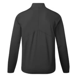 Under Armour Storm Windstrike 1/2 Zip Golf Wind Top -Golf Apparel Store Under Armour AW22 Storm Windstrike 1 2 Zip Wind Top 1370156 001 WTUND084 S Black Jet Gray Back