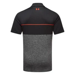 Under Armour Playoff 2.0 Low Round Golf Polo Shirt -Golf Apparel Store Under Armour Playoff 2 0 Low Round Golf Polo Shirt SHUND295 Black Steel Bolt Red back