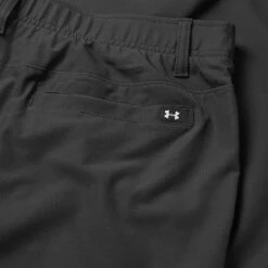 Under Armour Drive Slim Taper Golf Pants 7 Under Armour Drive Slim Taper Golf Pants -Golf Apparel Store Under Armour SS22 Drive Slim Taper Golf Pants Black Halo Gray 1364410 001 TRUND064 Detail
