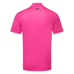 Under Armour Performance 3.0 Golf Polo Shirt -Golf Apparel Store Under Armour SS23 Performance Polo 3.0 Shirt 1377374 652 SHUND311 S Rebel Pink Black Back