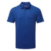Under Armour Playoff 3.0 Deuces Grid Stripe Golf Polo Shirt -Golf Apparel Store Under Armour SS23 Playoff 3.0 Deuces Grid Polo Shirt 1378677 471 SHUND330 S Blue Mirage Midnight Navy Midnight Navy Front