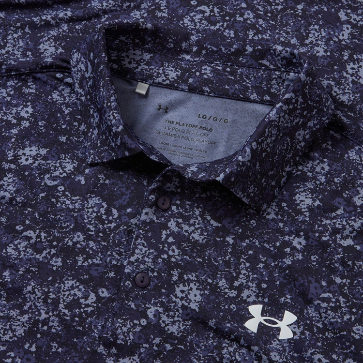 Under Armour Playoff 3.0 Floral Speckle Stripe Golf Polo Shirt 4 Under Armour Playoff 3.0 Floral Speckle Stripe Golf Polo Shirt - Image 2