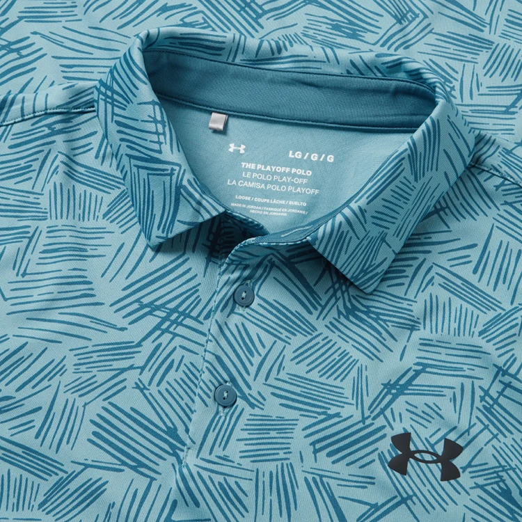 Under Armour Playoff 3.0 Palm Sketch Stripe Golf Polo Shirt 4 Under Armour Playoff 3.0 Palm Sketch Stripe Golf Polo Shirt - Image 2