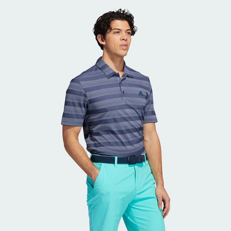 Adidas Two Colour Stripe Primegreen Golf Polo Shirt 8 Adidas Two Colour Stripe Primegreen Golf Polo Shirt - Image 6